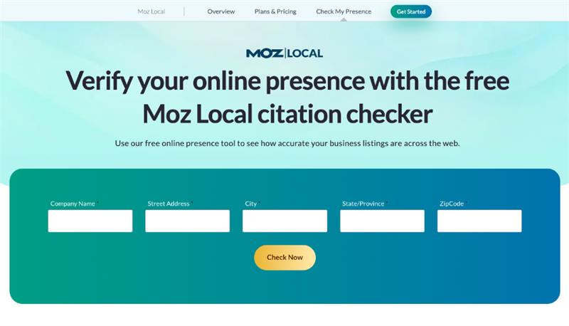 Moz Local Listing Score